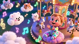 Merry Go Round With Baby | Fun Carousel Song for Kids | Happy Playground Nursery Rhyme 🎠🎶