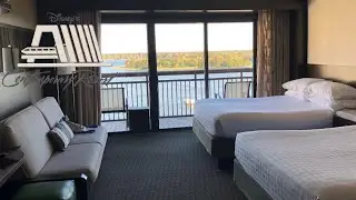 Disney's Contemporary Resort Room & View | Main Tower Lake View | Room 4621| Disneyworld