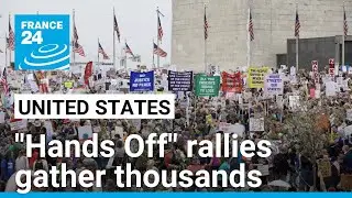 Thousands demonstrate against Trump and Musk in 'Hands Off!' rallies across the US &bull; FRANCE 24