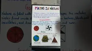Maths In Nature | #geometry #shapes #art #craft #maths #nature #patterns @khushboochaurasiya2316