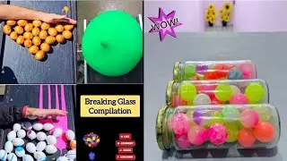 Glass Bottles Shatter in SECONDS 🔥💥 | Breaking Glass Compilation | Asmr Satisfying 