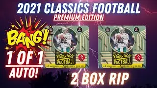 2021 Panini Classics Football Premium Edition Hobby Box. BLACK 1 OF 1 Auto Hit!
