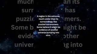 The Cold Spot In Space #didyouknow #factoftheday #fact #amazingfacts #space #universe