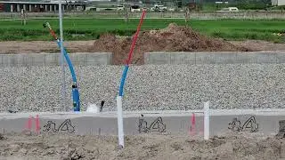 Rough in plumbing under concrete slab