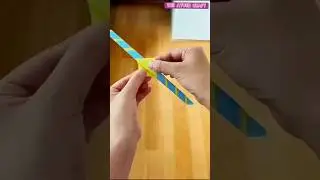 How to make a the unique rotating spinning paper toy boomerang plane #papercraft #diycrafts #toys