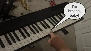 Simple And NON-INTRUSIVE Way To Fix An Unresponsive Key On A Yamaha P-115 Keyboard - SUPER EASY!!