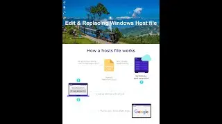 How to Edit/Replace New Host File in Windows 10/11. (Websites-blocked)