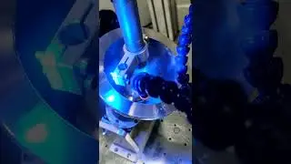 Automatic rotary platform laser welding machine for circular welding applications. 🌊