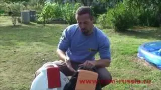 Сравнение моноциклов. Solowheel против CXM A6 на газоне.