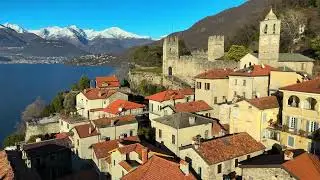 Corenno Plinio dall'Alto: Splendore Medievale sul Lago di Como in 4K HDR