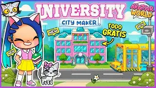 🎓🏫 &iexcl;Construyo con MUEBLES GRATUITOS una UNIVERSIDAD COMPLETA en Avatar World! |