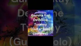 Gamma Ray - Dethrone Tyranny (Guitar Solo) (Isolated) #shorts