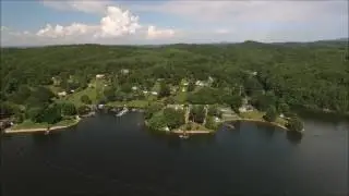 Aerial Video of Claytor Lake and Dehaven Park, Virginia