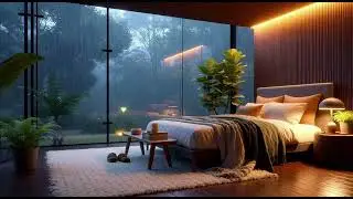 Soothing Rain in a Cozy Modern Room 🌧️ 10 Hours of Deep Sleep & Relaxation