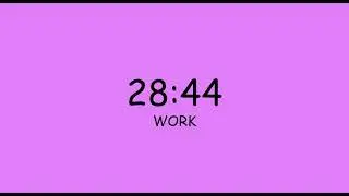 FOCUS NOW - 25min Work / 5min Break Pomodoro Countdown for Study and Work