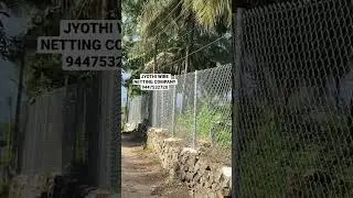 fencing chain link kambivelli manufacturer and fixing JYOTHI WIRE NETTING COMPANY #kerala #mesh