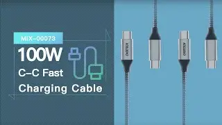 CHOETECH USB C to USB C Braided Fast Charging Cable (20V 5A 6ft)