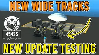 Testing the 'Wide Tank Tracks' Update in Stormworks