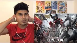 CIVIL WAR RAP - #TeamCap vs #TeamIronMan | Keyblade | Vídeo Reaccion