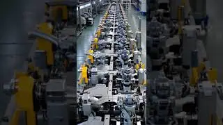 Automated Production Line with Robotic in Action within a Modern Factory!