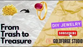 22K Gold Ring Making with Ruby Gemstone | How Gold Rings Are Made by Hand