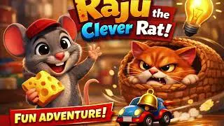 🐭 Raju the Clever Rat 🧀✨#cartoon #story #disney #animation #funny #ai