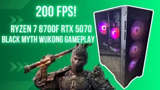 Black Myth Wukong: 200+ FPS Ryzen 7 8700F RTX 5070 Prebuilt PC