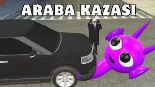 MOR SPRUNKİ ARABA ÇARPTI VE HASTANELİK OLDU😱GARRY'S MOD
