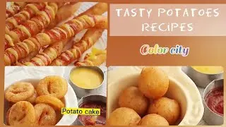 Tasty potato snacks in just 1 min | ASMR    #potatorecipe  #Colorcity