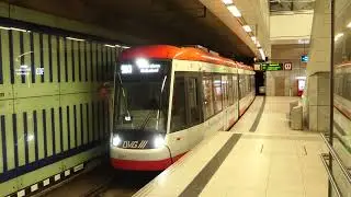 903 Dinslaken Bahnhof (Bombardier Flexity Classic/NF4), Abfahrt @ Auf dem Damm (Duisburg)