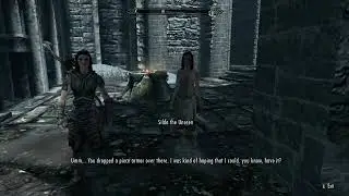 Homeless npc asks for a helmet I dropped 