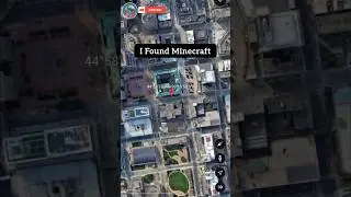 Minecraft On Google Earth😱 #shorts