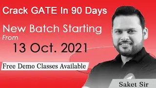 Announcement For GATE-2022 Aspirant | New Batch Starting From 13 Oct. 2021 | Navigate Institute