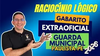 GCM Paulista Gabarito EXTRAOFICIAL - RACIOCÍNIO LÓGICO (IGEDUC 2026)