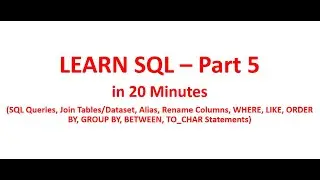Learn SQL in 20 Minutes | Setting the Environment | Part 5