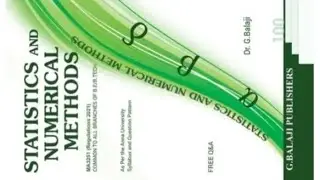 Statistics and numerical method book pdf link #regulation-21#MA3251 #2semesterbooks #annauniversity