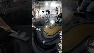 Dusty Room to Luxury Living Room: Stunning Metallic Epoxy Floor Transformation&rdquo; ✨