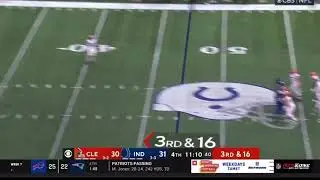 PJ Walker Throws Interception to Rodney Thomas | Browns vs Colts