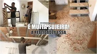 A REAL DE COMO É MORAR NA CASA EM OBRA | FOI FEITO O ENCANAMENTO DE ESGOTO DOS BANHEIROS DOS QUARTOS