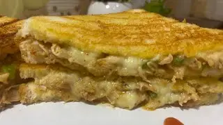 Chicken Cheese Sandwich | Club Sandwich | Best Sandwich Recipe | Cheese Loaded Snacks | Maryam Umer