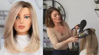 How To Blow-Dry Your Long Layered Hair. The PERFECT Smooth & Sleek Blow-dry
