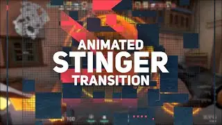 Animated Twitch Stinger Transition for Valorant Streamers | Future Glitch Overlay Scene