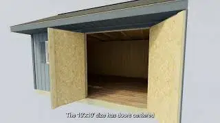 Best Barns Northwood 10x10 & 14x10 Wood Storage Shed Kits - Pre-Cut 2x4 Stud Construction