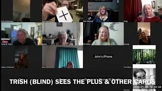 627 Q&A Around Mindsight - Seeing Without Eyes - With Trish (Blind) Doing Demonstration (at 49:45)