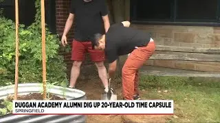 Duggan Academy alumni dig up 20-year-old time capsule