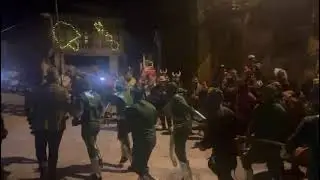 Peliqueiros no Luns de Entroido en Laza