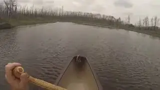 Spinnan Lake - Paddling on Lake Three and then up creek toward Spinnan Lake in the BWCA