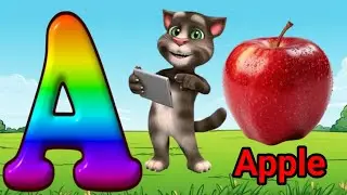 A for apple  with spelling song | abcd | Alphabet songs for children | hibacore 
