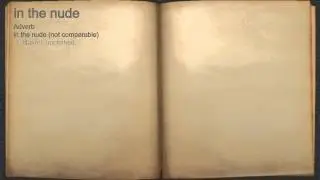 What does in the nude mean?