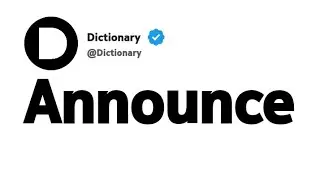 Announce Meaning in Portuguese